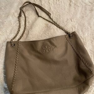 Tory Burch Leather Gray Handbag